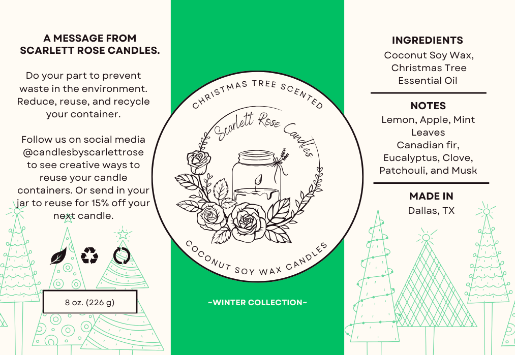 8 oz. Christmas Tree Candle