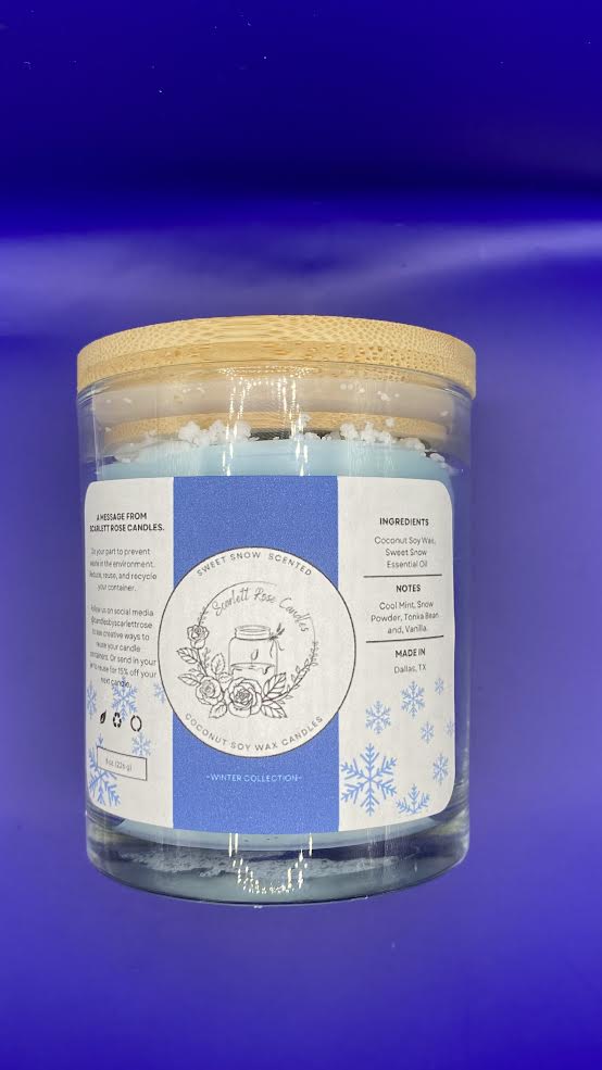 8 oz Sweet Snow Candle